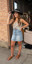Load image into Gallery viewer, Button front Jean skirt
